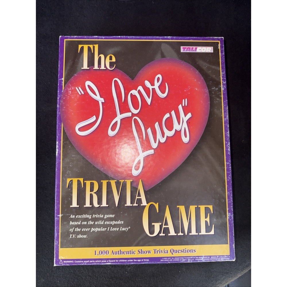The "I Love Lucy" Trivia Board Game Talicor 1998 - New